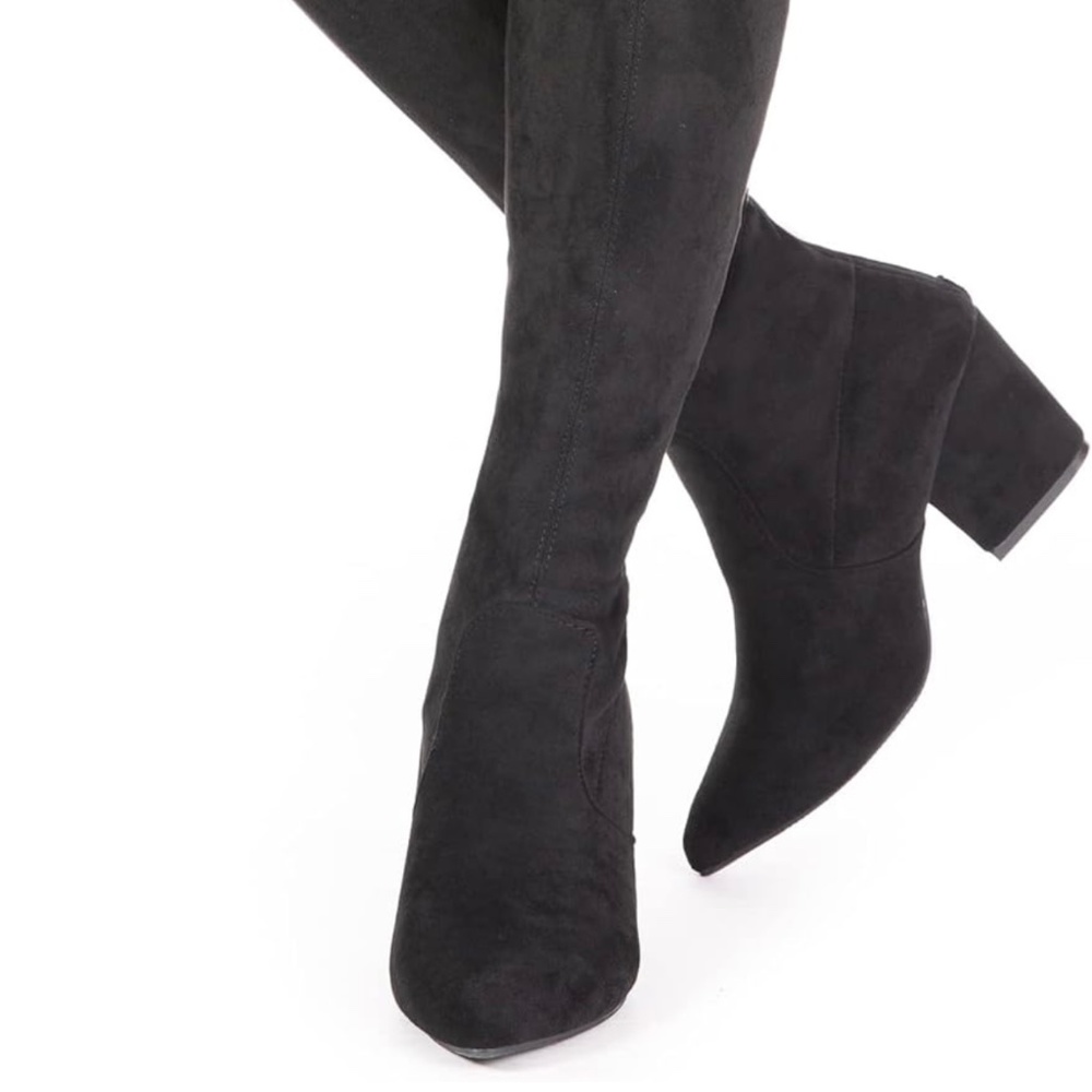 Black over the knee boots